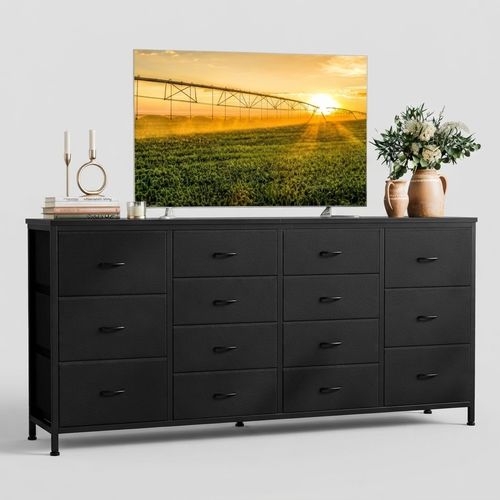 Patikuin 14-Drawer Dresser TV Stand, 63 in